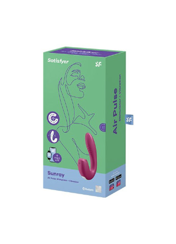 Вакуумний смарт вібратор Sunray Berry, 4 положення стовбура Satisfyer (254785254)