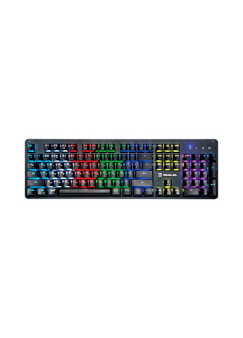 Клавиатура Black USB Real-El m47 rgb (134154266)