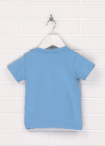 Голубая летняя футболка с коротким рукавом Heach Junior