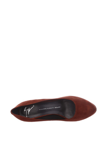 Туфлі Giuseppe Zanotti туфлі-човники однотонні темно-коричневі кежуали