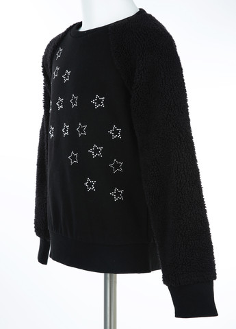 Gap світшот зірки чорний кежуал бавовна, поліестер