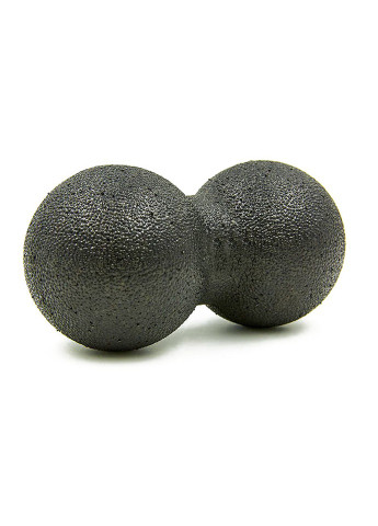 Массажный мячик двойной DuoBall 8x17 см черный (EPP-мяч для массажа спины, миофасциального релиза и самомассажа) EasyFit (243205418)