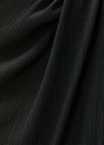 Черная кэжуал однотонная юбка KOTON на запах