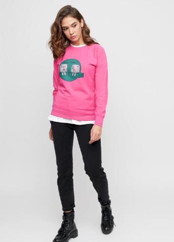 Розовый свитшот женский /no flis/ YAPPI рисунок (251374798)