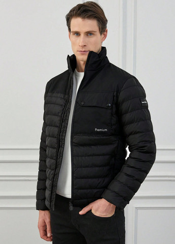 Черная демисезонная куртка Lenasso