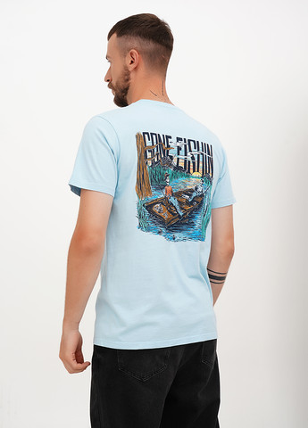 Блакитна футболка Old Row