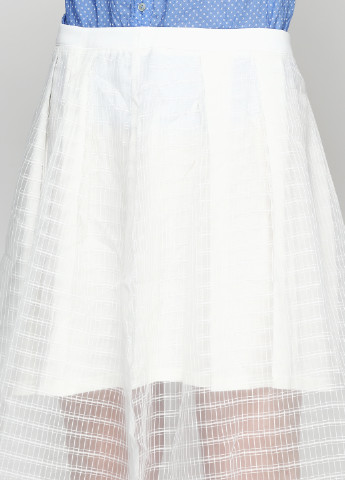 Белая кэжуал однотонная юбка Numph миди