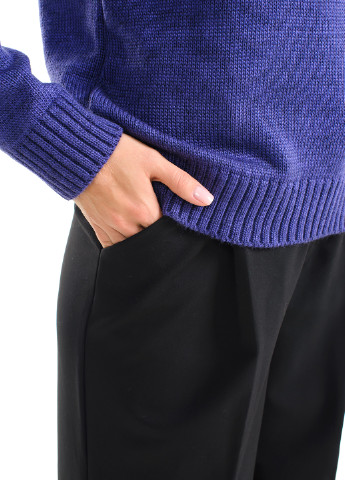Фиолетовый зимний классический женский свитер SVTR