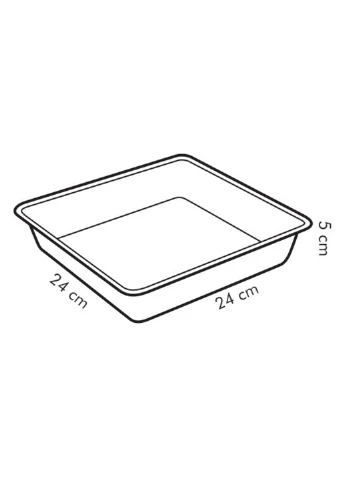 Деко для випічки Delicia 24x24 см квадратне Tescoma (255277599)