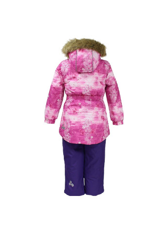 Фуксиновий (колору Фукія) зимній комплект зимовий (куртка + напівкомбінезон) renely Huppa