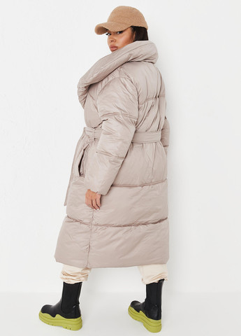 Светло-бежевая зимняя пальто Missguided