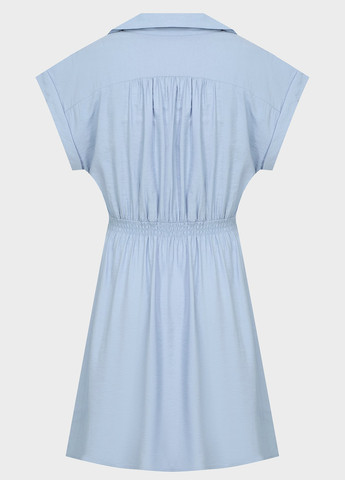 Голубое кэжуал платье рубашка Gant однотонное