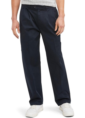 Синие кэжуал демисезонные прямые брюки Tommy Hilfiger