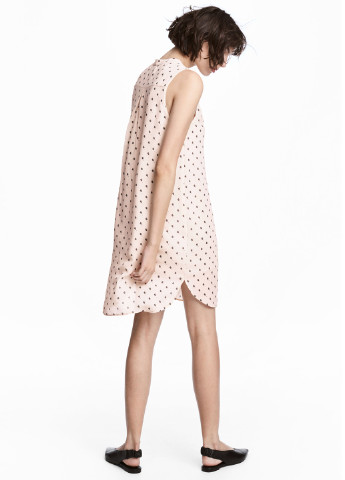 Пудрова кежуал сукня а-силует H&M з малюнком