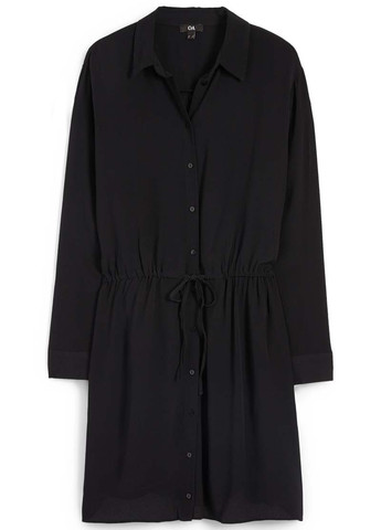 Чорна кежуал сукня сукня-сорочка C&A однотонна