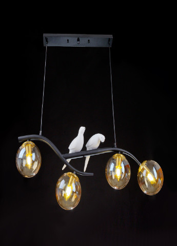 Потолочная люстра на 4 лампочки BR-01 650S/4 E27 BK Brille (251891743)