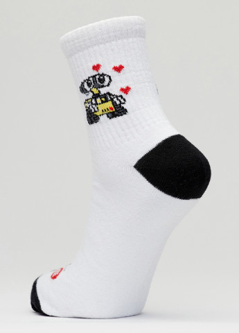 Шкарпетки Воллі і Єва Rock'n'socks білі повсякденні