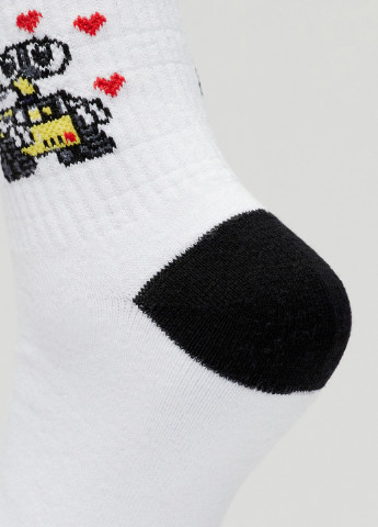 Носки Волли и Ева Rock'n'socks белые повседневные