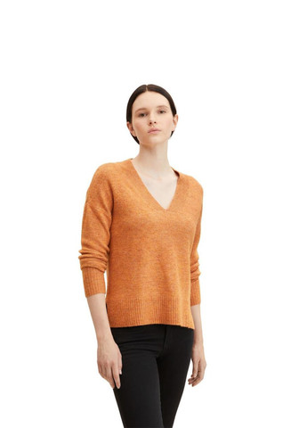 Оранжевый зимний пуловер пуловер Tom Tailor