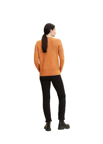 Оранжевый зимний пуловер пуловер Tom Tailor