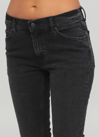 Темно-серые демисезонные зауженные, скинни джинсы Cheap Monday