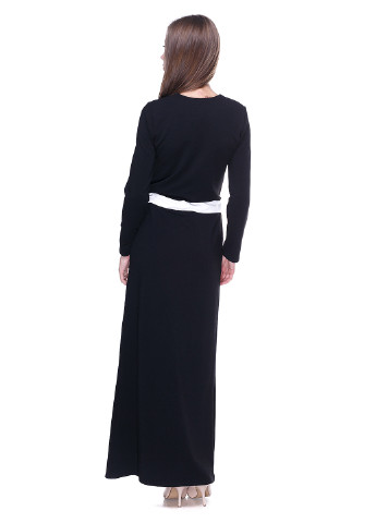 Черно-белое кэжуал платье Vergans однотонное