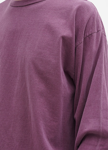 Лиловый демисезонный кэжуал лонгслив Gildan однотонный