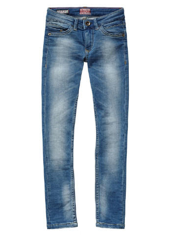 Голубые демисезонные зауженные джинсы Vingino