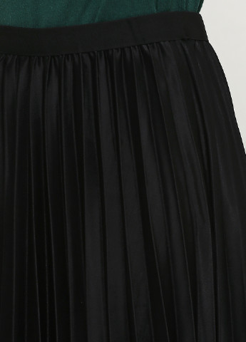 Черная кэжуал однотонная юбка di classe плиссе