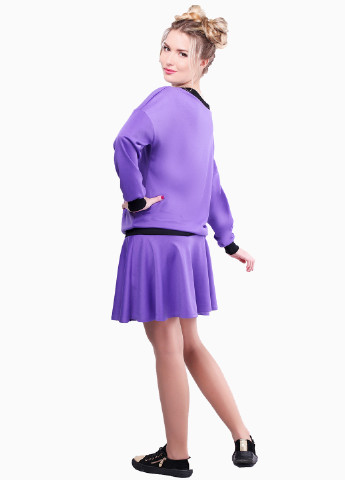 Фіолетова кежуал сукня Alpama однотонна