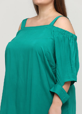 Зеленая летняя блуза Sheego