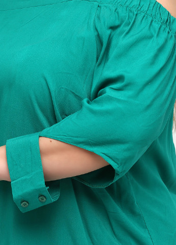 Зеленая летняя блуза Sheego