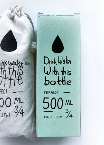 Комплект термо ланч бокс Eco-Metal і пляшка для води Nice з чохлом, бежевий More (253840392)
