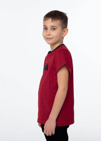 Бордовая летняя футболка Vidoli