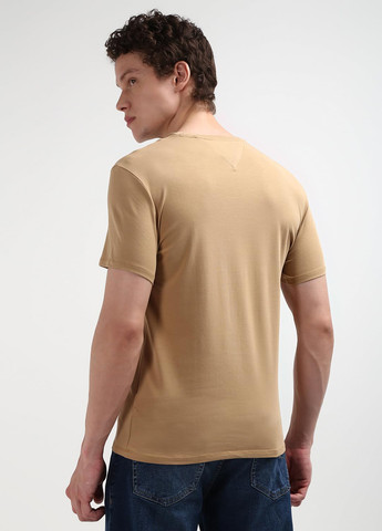 Темно-бежевая футболка Tommy Hilfiger