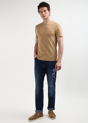 Темно-бежевая футболка Tommy Hilfiger