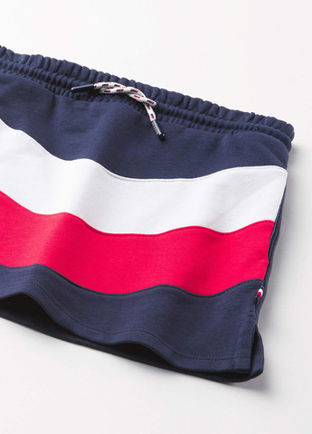 Темно-синяя кэжуал, спортивная в полоску юбка Tommy Hilfiger