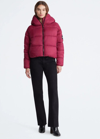 Бордовая зимняя куртка Calvin Klein