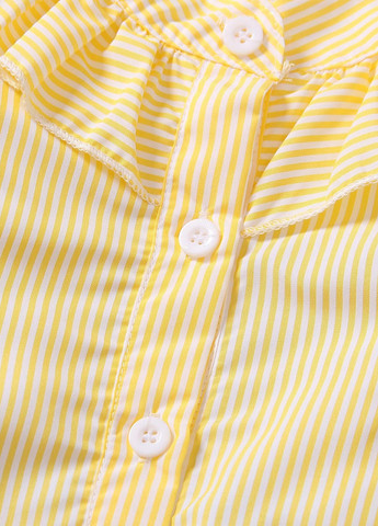 Жовтий літній костюм (блуза, шорти) SHEIN