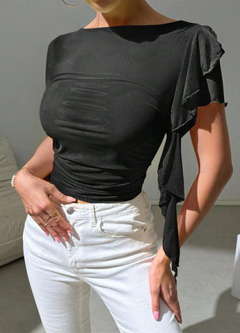 Чёрная блуза SHEIN