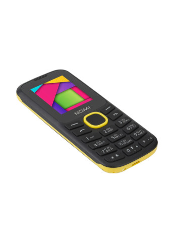 Мобильный телефон Nomi i184 black yellow (134344430)