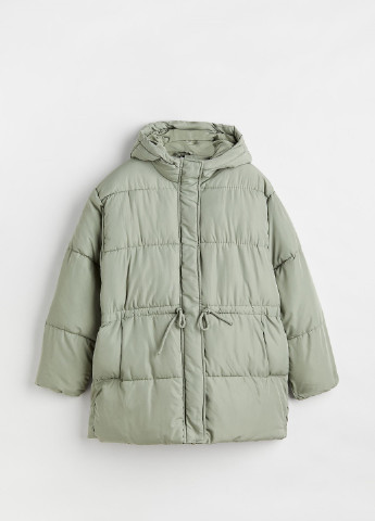 Светло-зеленая зимняя куртка H&M