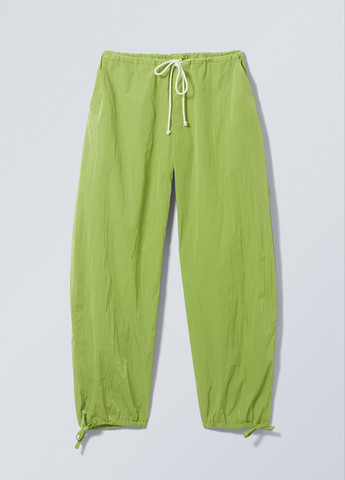 Зеленые кэжуал демисезонные джоггеры брюки Weekday