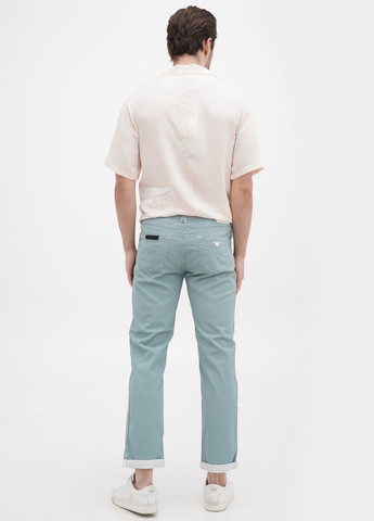 Мятные кэжуал демисезонные прямые брюки Emporio Armani