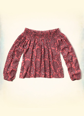 Красная демисезонная блуза Hollister