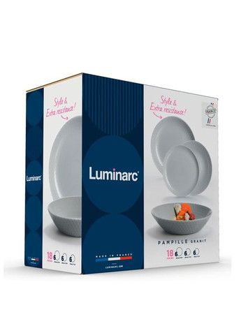 Сервіз PAMPILLE GRANIT /18 пр. (Q6155) Luminarc (316151810)