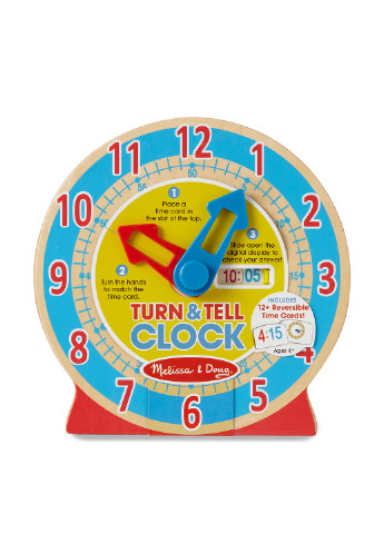 Деревянные умные часы, 24,1x24,1x8,9 см Melissa & Doug (251711112)