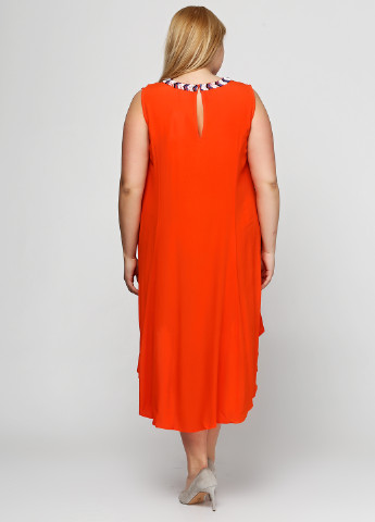 Оранжевое кэжуал платье Ellos однотонное