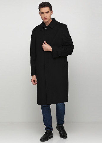 Черное демисезонное Пальто на пуговицах Tereza Tardie