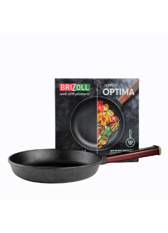 Чавунна сковорода Optima-Bordo 220 х 40 мм Brizoll (255190818)
